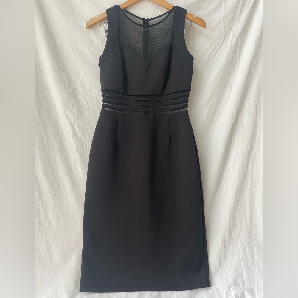 Enforces Studio Black sleeveless knee length dress size 6